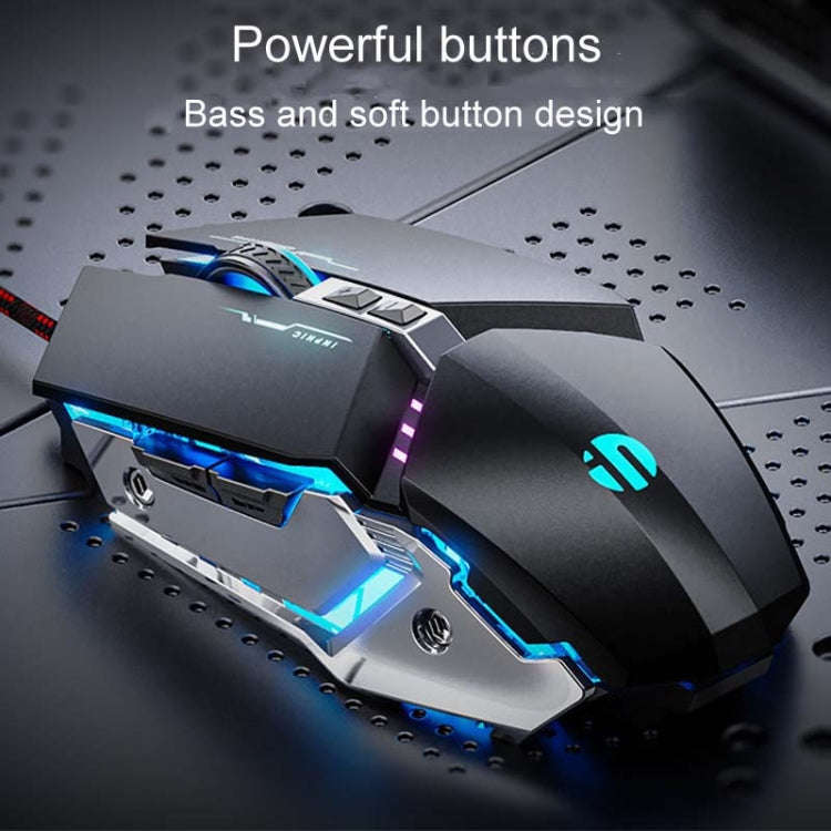 Inphic W-02 6 Keys Home Office Luminous Macro Programming USB Computer Mechanical Game Wired Mous...