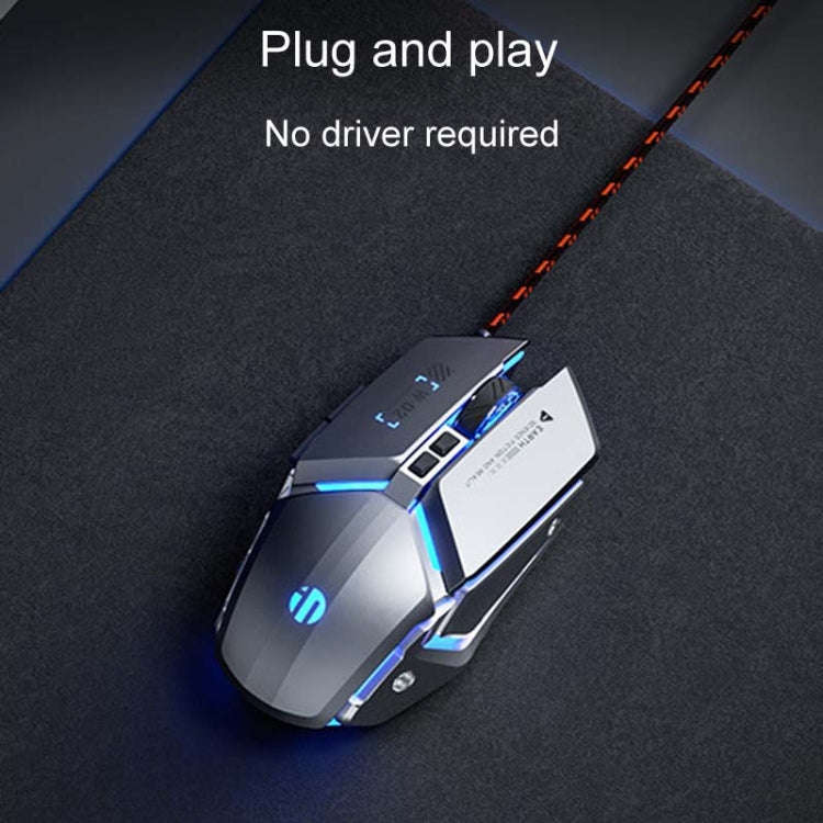 Inphic W-02 6 Keys Home Office Luminous Macro Programming USB Computer Mechanical Game Wired Mous...