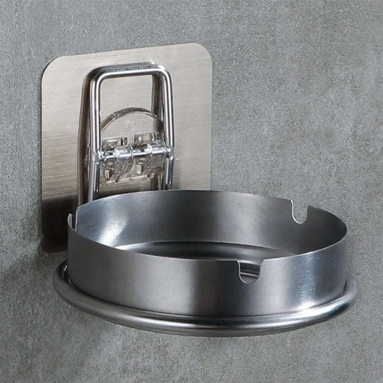 Hotel Toilet Bathroom Stainless Steel Ashtray Cigarette Storage Rack(Ashtray+Brushed Ash)