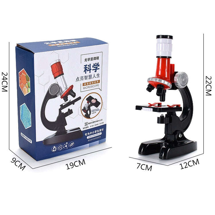 HD 1200 Times Microscope Toys Primary School Biological Science Experiment Equipment Children Edu...