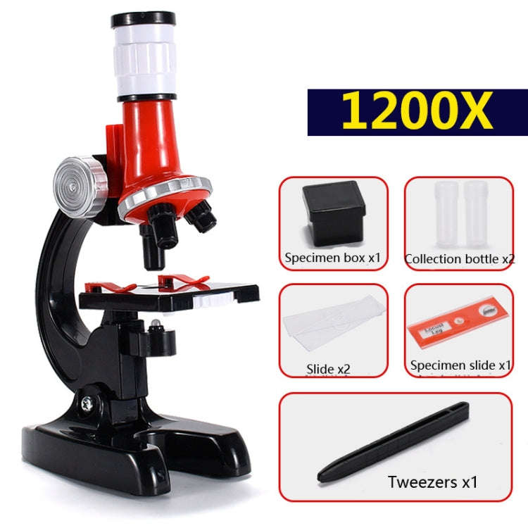 HD 1200 Times Microscope Toys Primary School Biological Science Experiment Equipment Children Edu...
