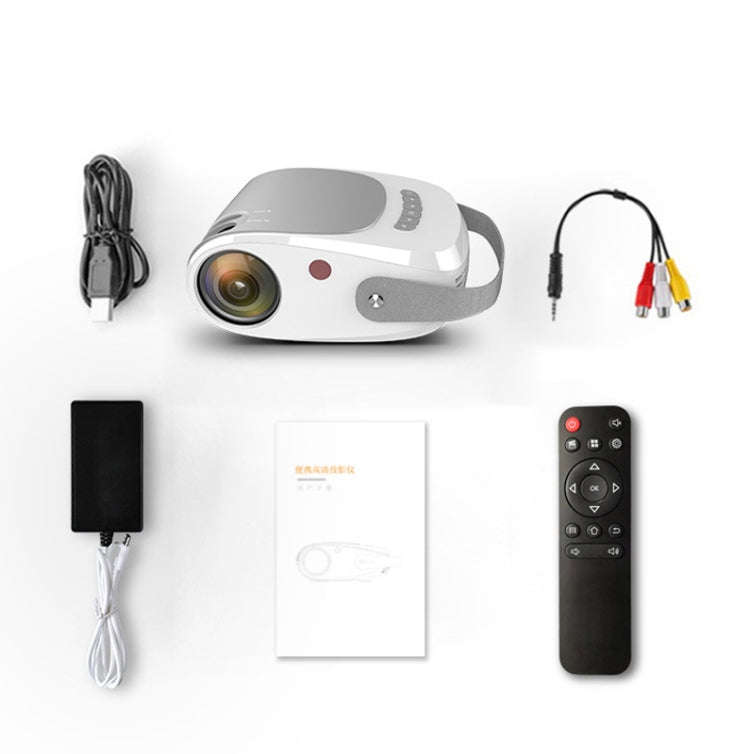 H5 180 ANSI 1280x800 HD Projector With Remote Control, Android 8.0, Support HDMI / USB / TF Card ...