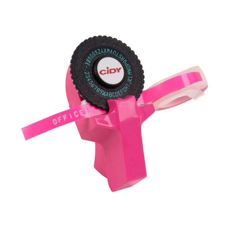 CIDY C101 Mini Manual Label Machine Embossing Machine Typewriter Hand Account Decorative Tape Pap...