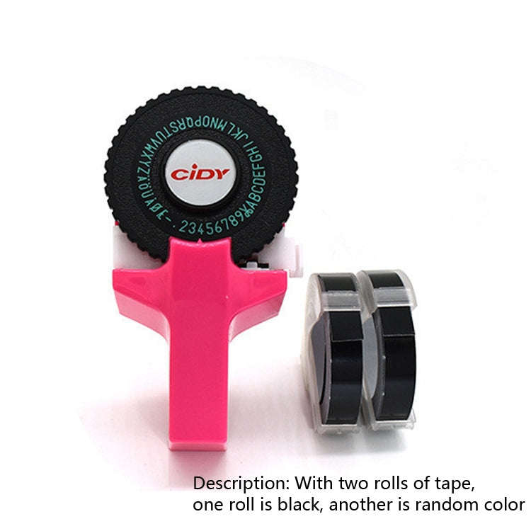 CIDY C101 Mini Manual Label Machine Embossing Machine Typewriter Hand Account Decorative Tape Pap...
