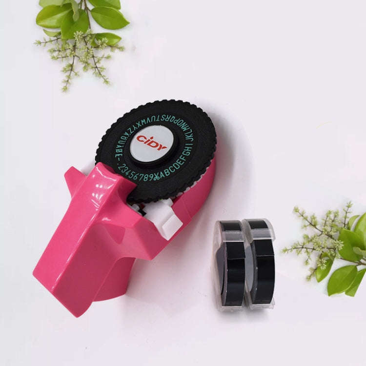 CIDY C101 Mini Manual Label Machine Embossing Machine Typewriter Hand Account Decorative Tape Pap...