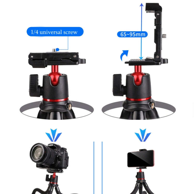 Portable SLR Camera Mobile Phone Live Mini Desktop Tripod Stand  With Head