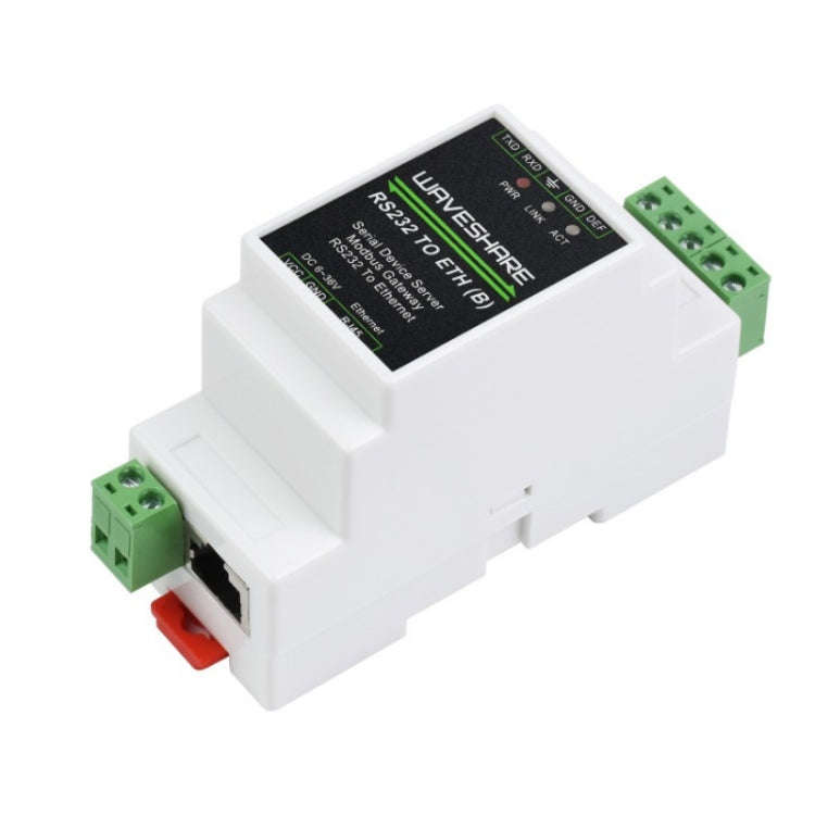 Waveshare 23950 Industrial Serial Server RS232 to RJ45 Ethernet TCP/IP to Serial