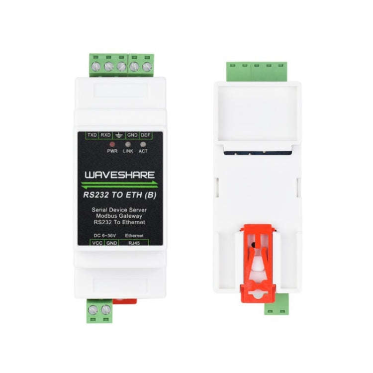 Waveshare 23950 Industrial Serial Server RS232 to RJ45 Ethernet TCP/IP to Serial