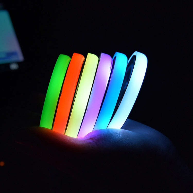 2 PCS Car LED Luminous Water Coaster Car Atmosphere Light USB Charging Non-Slip Coaster