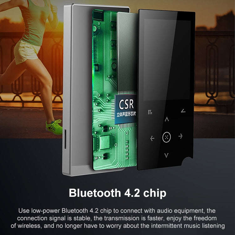 E05 2.4 inch Touch-Button MP4 / MP3 Lossless Music Player, Support E-Book / Alarm Clock / Timer S...