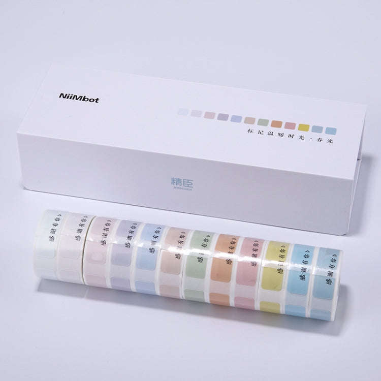 NIIMBOT Hand Account Sticker Fresh Morandi Color Label Paper Gift Box For NIIMBOT D11(Spring)