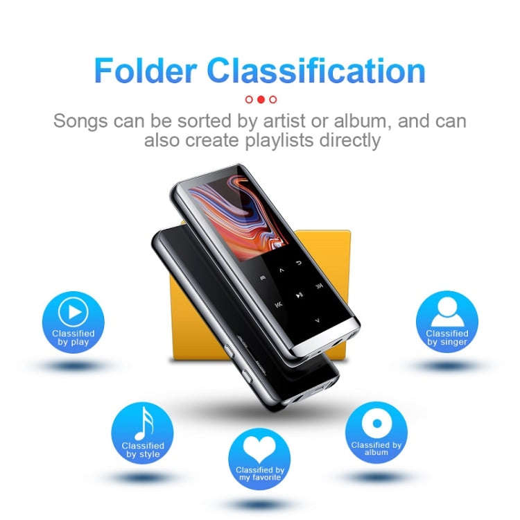 M13 High-Definition Noise Reduction Recorder Music MP4 Player, Support Recording / E-Book / TF Ca...