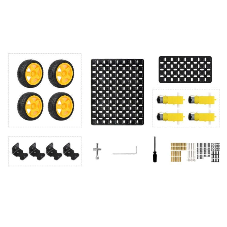 Waveshare Smart Mobile Robot Chassis Kit, Chassis:Normal(Normal Wheels)