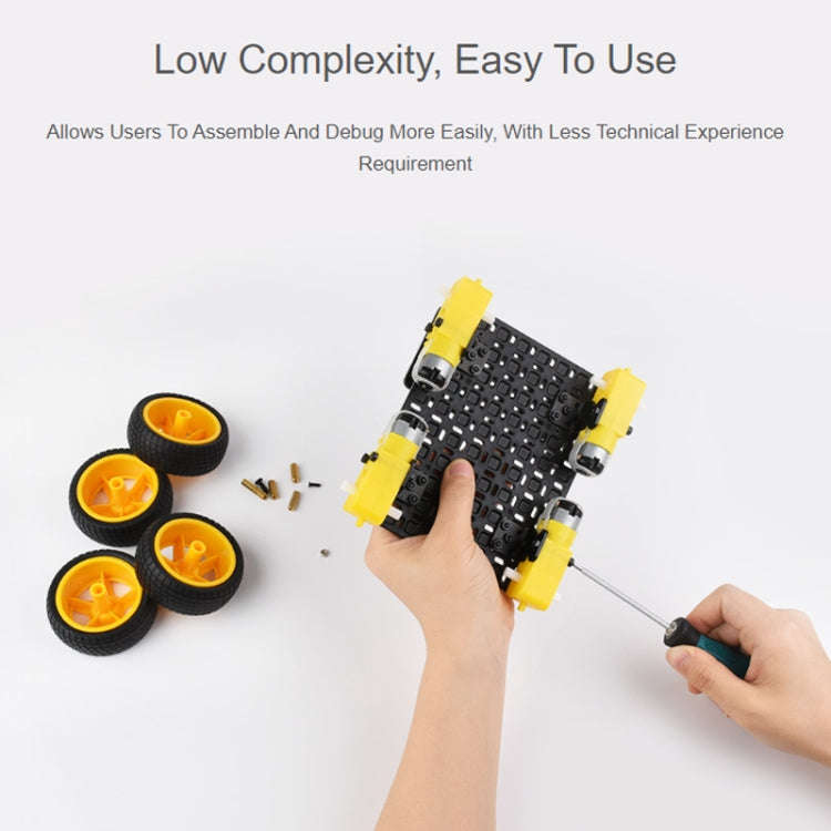 Waveshare Smart Mobile Robot Chassis Kit, Chassis:With Shock-absorbing(Normal Wheels)