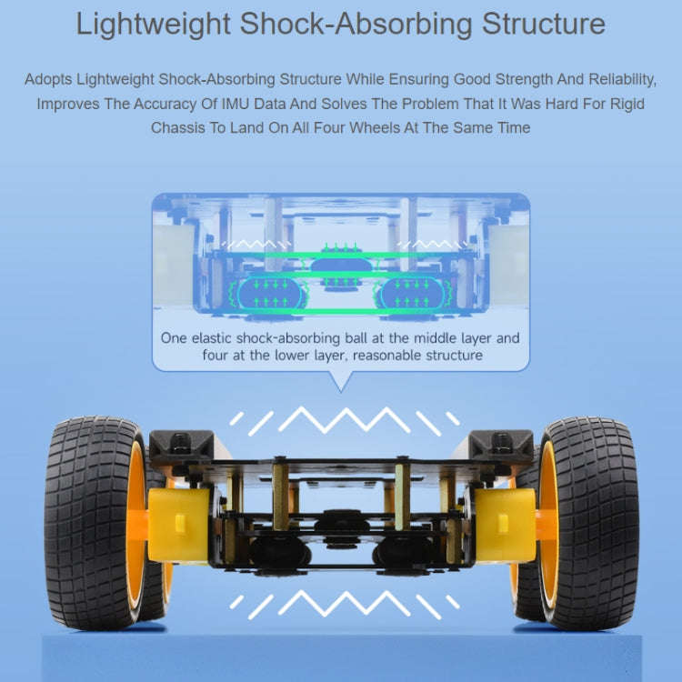 Waveshare Smart Mobile Robot Chassis Kit, Chassis:With Shock-absorbing(Normal Wheels)