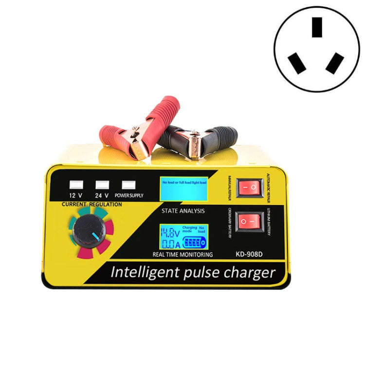 KD-908D Lead-Acid Battery Intelligent Repair Charger Car Battery Charger AU Plug