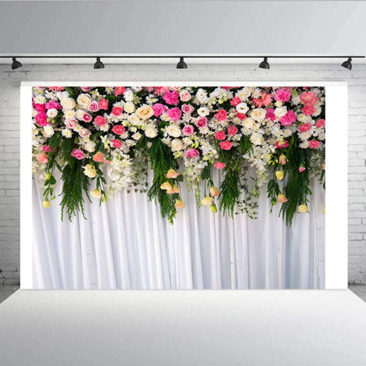2.1m x 1.5m Flower Wall Simulation Wedding Theme Party Arrangement Photography Background Cloth(W...
