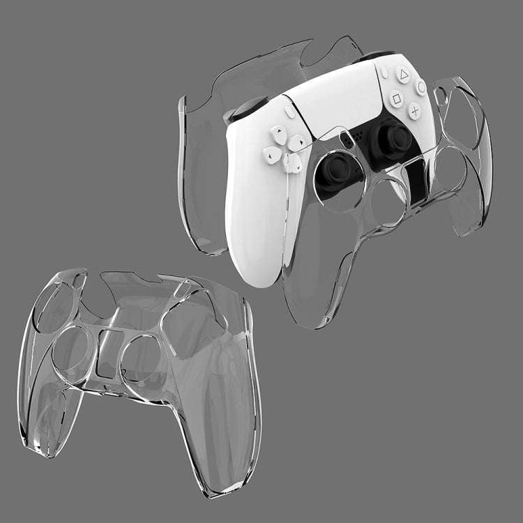 KJH PS5-002 Game Controller Crystal Shell Wireless Controller Protective Shell Cover PC Transpare...