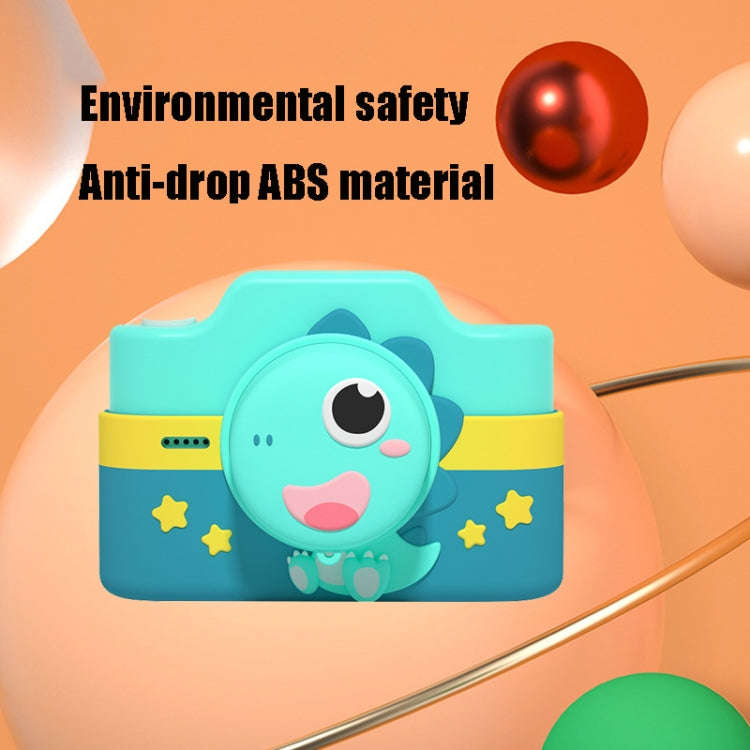 C4 Small Dinosaurs 32GB  Mini Children Cartoon Touch Screen High-Definition Dual-Lens Digital Cam...