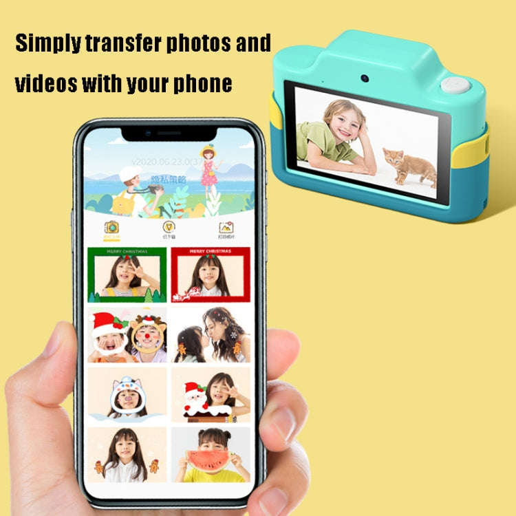 C4 Small Dinosaurs 32GB  Mini Children Cartoon Touch Screen High-Definition Dual-Lens Digital Cam...