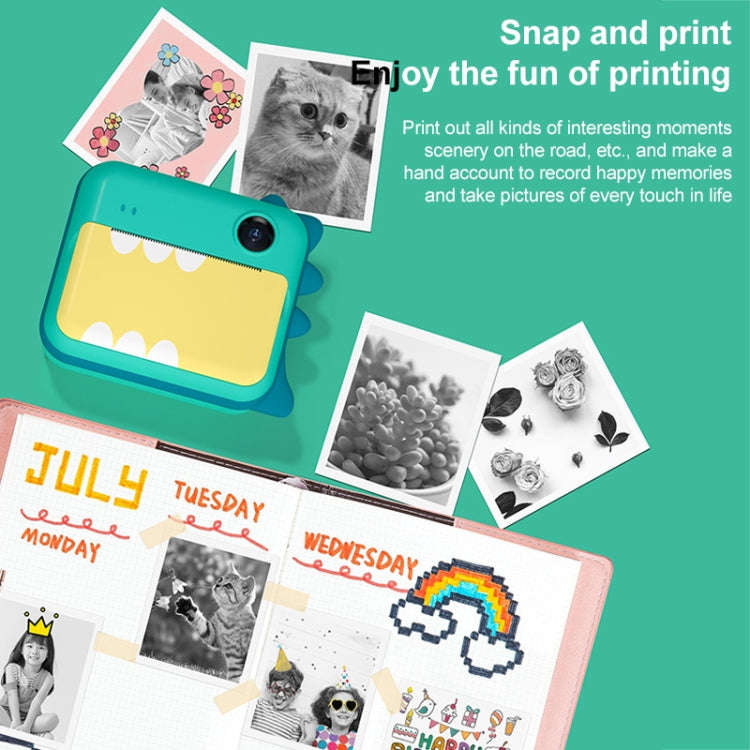P1 32GB Children Instant Camera 1200W Front And Rear Dual-Lens Mini Print Photographic Digital Ca...