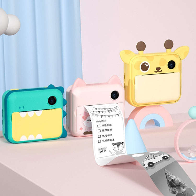 P1 32GB Children Instant Camera 1200W Front And Rear Dual-Lens Mini Print Photographic Digital Ca...
