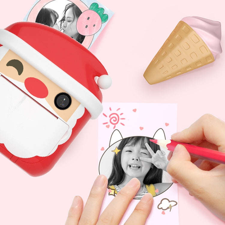 Polaroid Children Mini Print Camera Front And Rear Dual-Lens Digital Camera Toy(Christmas)