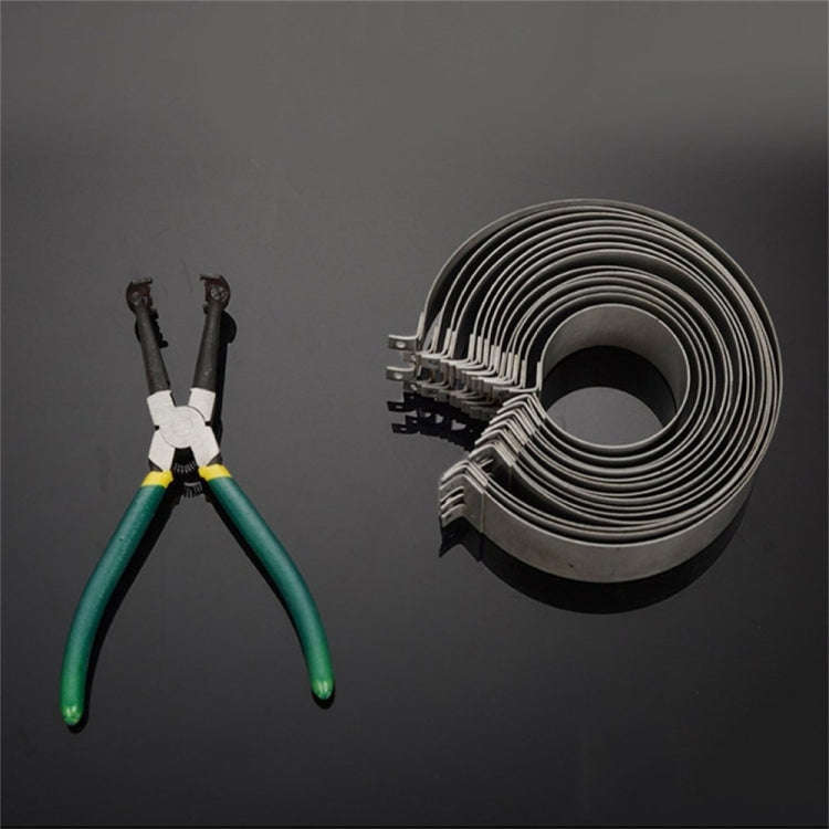 14 Rings Piston Ring Compressor Plier Clamp Remover Assembly Engine Tool Cylinder Installer Ratch...