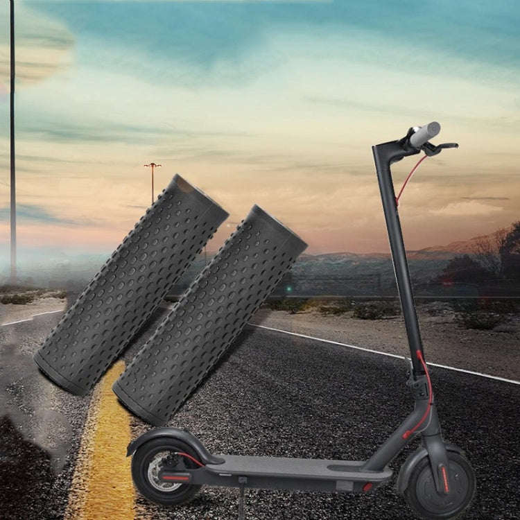 2 Pairs Scooter Accessories Handlebar Rubber Handle Cover For Xiaomi Mijia M365 / M365 Pro(Black)