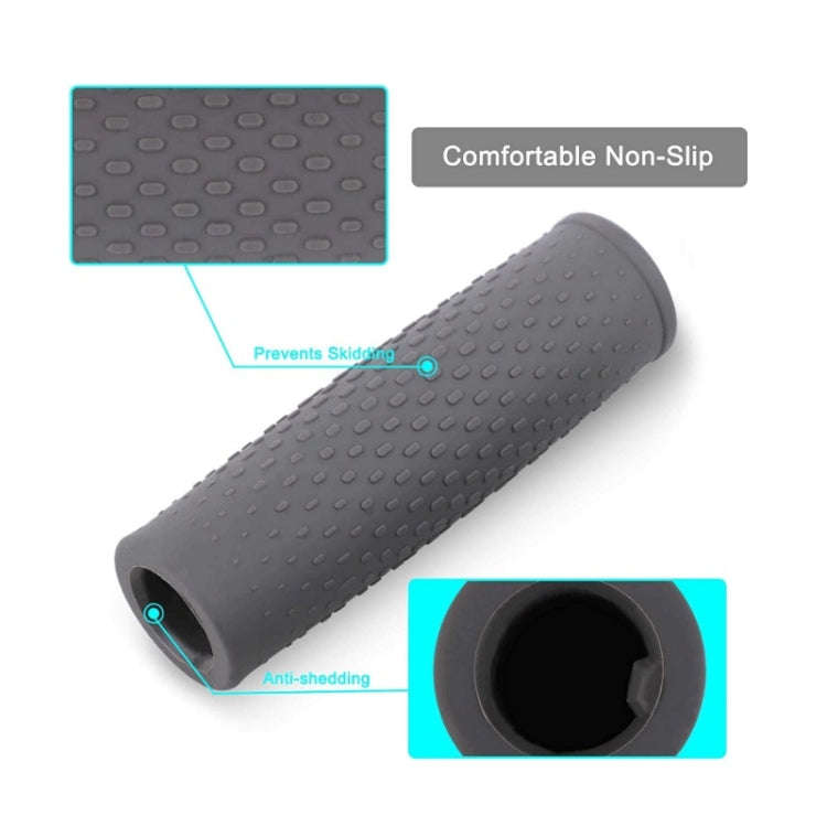 2 Pairs Scooter Accessories Handlebar Rubber Handle Cover For Xiaomi Mijia M365 / M365 Pro(Gray)