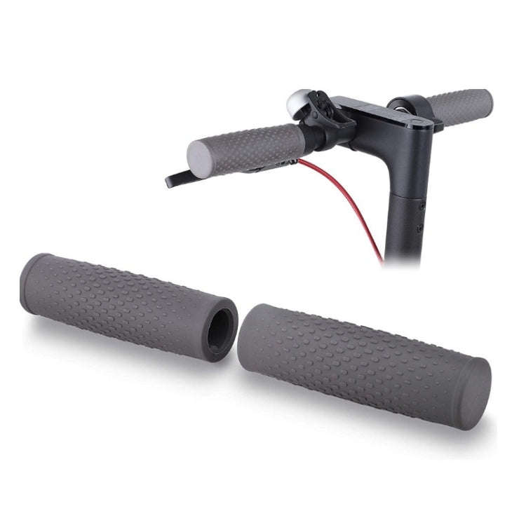 2 Pairs Scooter Accessories Handlebar Rubber Handle Cover For Xiaomi Mijia M365 / M365 Pro(Gray)