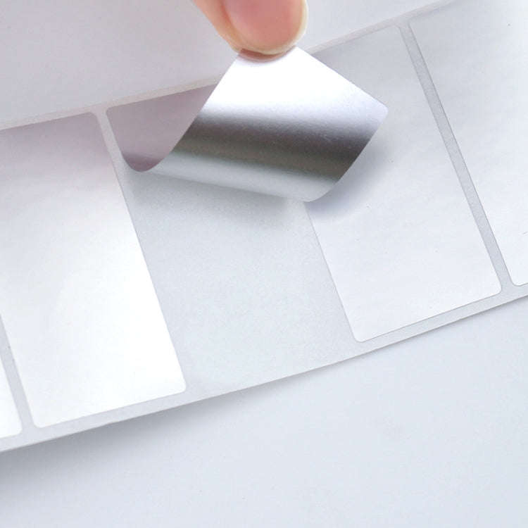 Printing Paper Dumb Silver Paper Plane Equipment Fixed Asset Label for NIIMBOT B50W, Size: 40x20m...