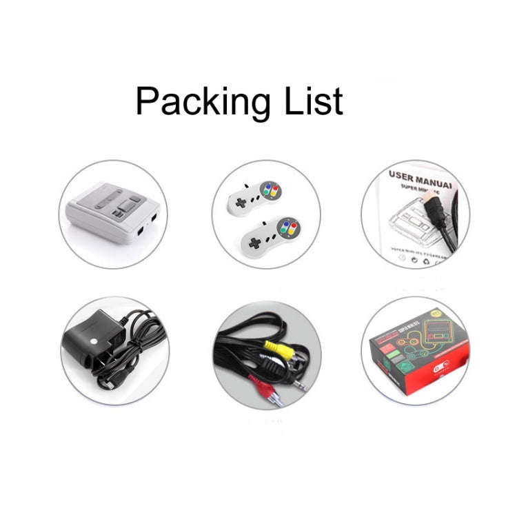 SFC620 Mini 8-Bit TV Game Console Built-In 620 Games, Supports AV Output(US Plug)