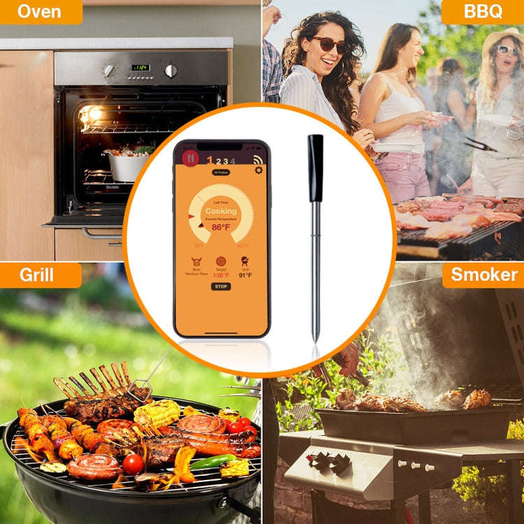 TY530 BBQ Probe Wireless Bluetooth Thermometer Mobile Phone APP Kitchen Food Barbecue Oven Thermo...