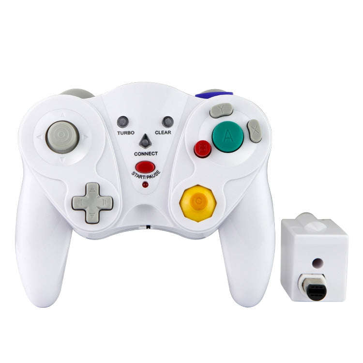 HY-5201 2.4HGz Wireless Gamepad For Nintendo NGC, Color of the product: White