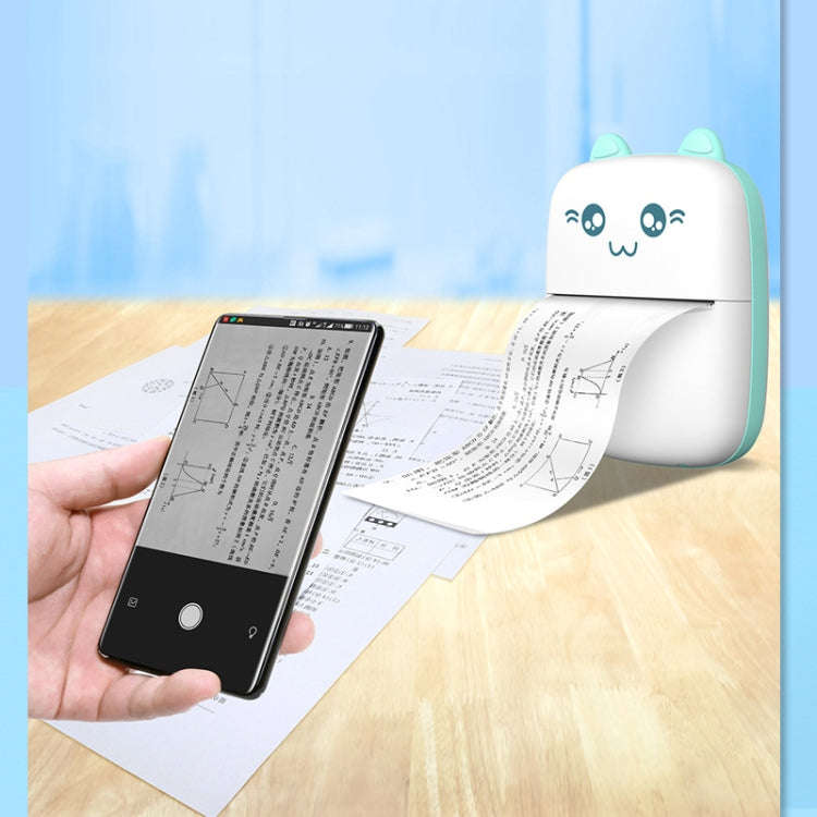 C9 Mini Thermal Printer Bluetooth Photo Printer Student Homework Mistakes Collections Printer(Eng...