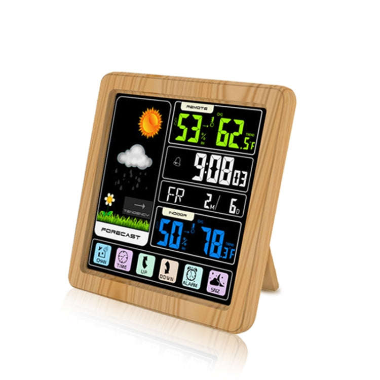 TS-3310 Wireless Weather Clock Multifunctional Color Screen Clock Creative Home Touch Screen Ther...