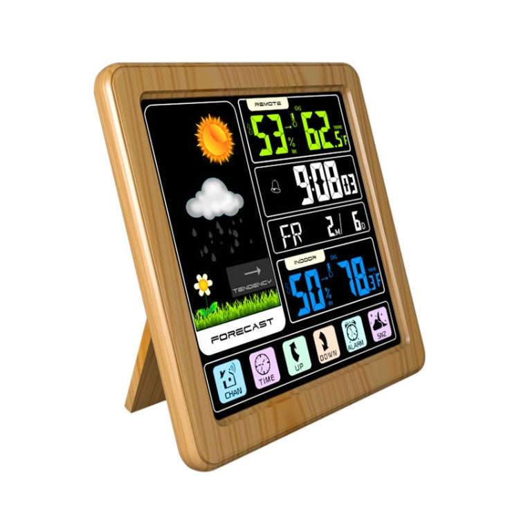 TS-3310 Wireless Weather Clock Multifunctional Color Screen Clock Creative Home Touch Screen Ther...