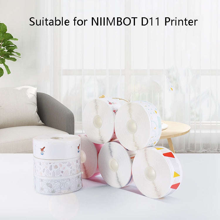 Thermal Label Paper Commodity Price Label Household Label Sticker for NIIMBOT D11(Rush Sky)