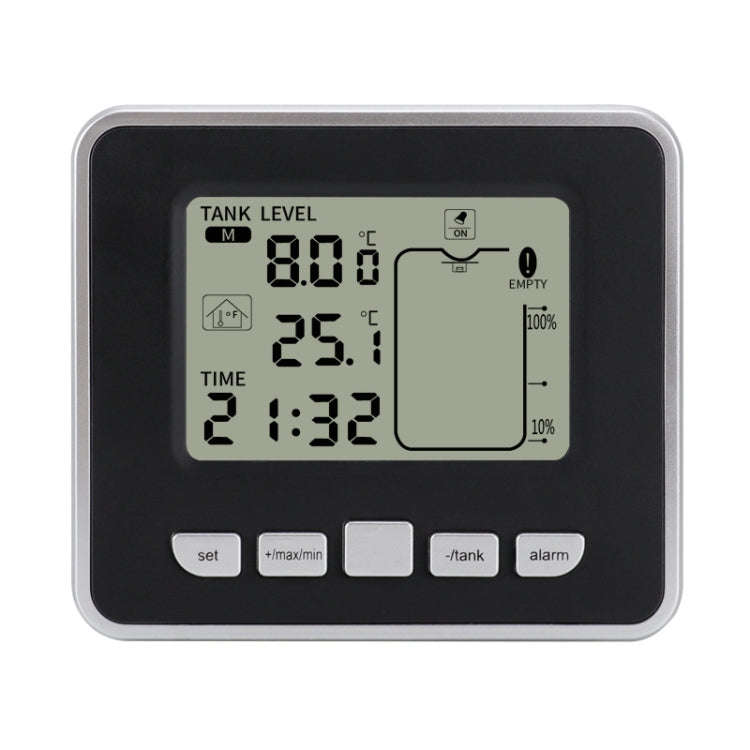 TS-FT002 Multifunctional Ultrasonic Electronic Water Tank Level Gauge With Indoor Temperature The...