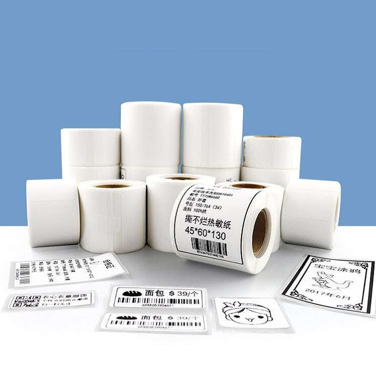 Thermal Label Paper Self-Adhesive Paper Fixed Asset Food Clothing Tag Price Tag for NIIMBOT B11 /...