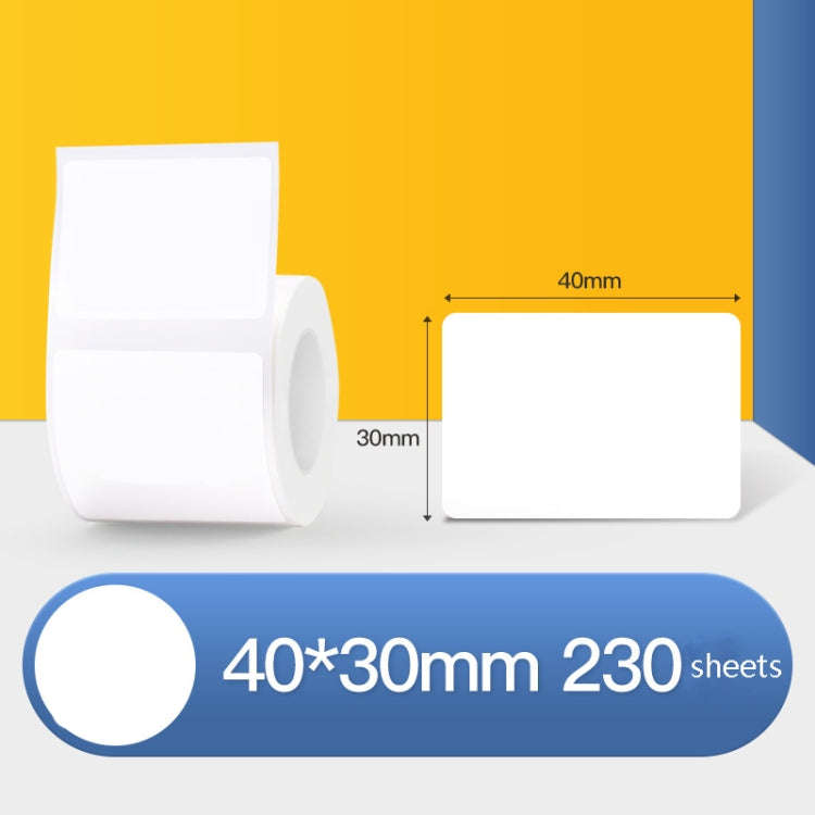 Thermal Label Paper Self-Adhesive Paper Fixed Asset Food Clothing Tag Price Tag for NIIMBOT B11 /...