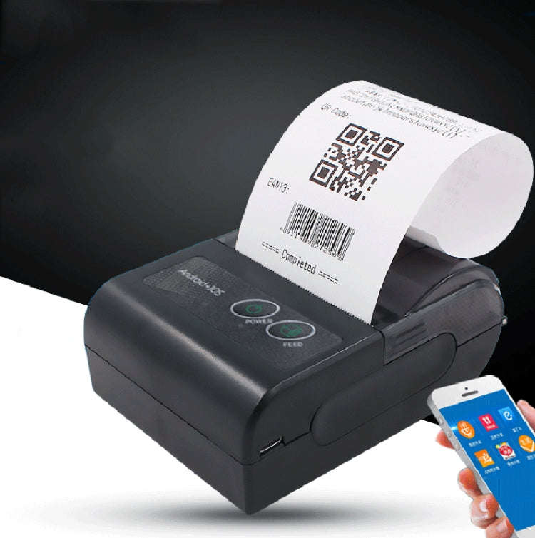58HB6 Portable Bluetooth Thermal Printer Label Takeaway Receipt Machine, Supports Multi-Language ...