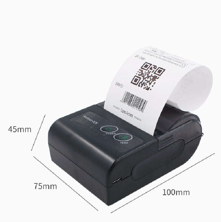 58HB6 Portable Bluetooth Thermal Printer Label Takeaway Receipt Machine, Supports Multi-Language ...