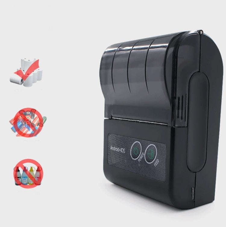 58HB6 Portable Bluetooth Thermal Printer Label Takeaway Receipt Machine, Supports Multi-Language ...