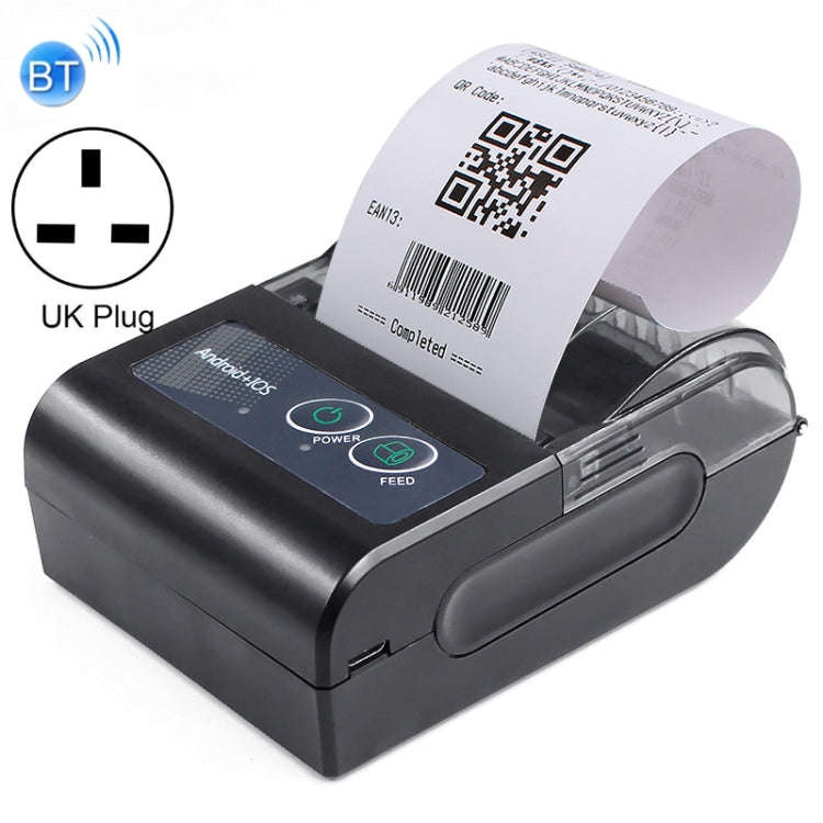 58HB6 Portable Bluetooth Thermal Printer Label Takeaway Receipt Machine, Supports Multi-Language ...