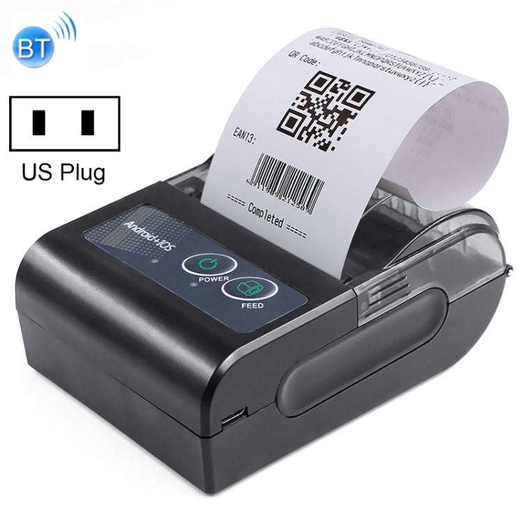 58HB6 Portable Bluetooth Thermal Printer Label Takeaway Receipt Machine, Supports Multi-Language ...