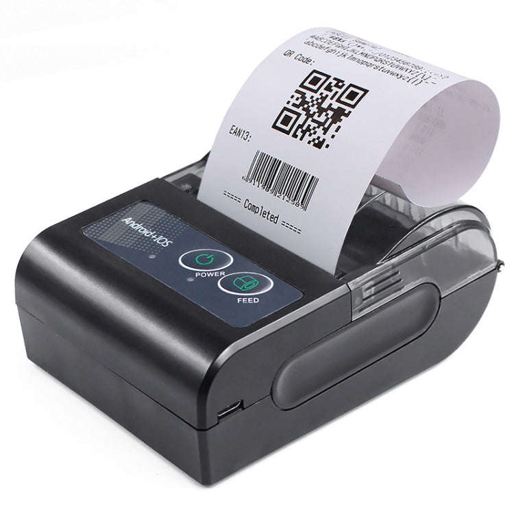 58HB6 Portable Bluetooth Thermal Printer Label Takeaway Receipt Machine, Supports Multi-Language ...