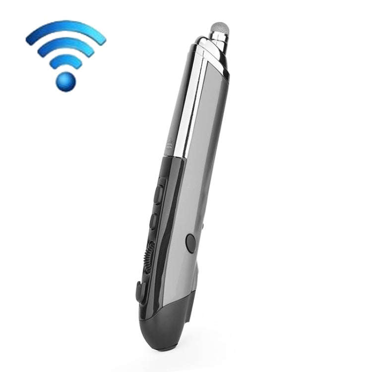 PR-08 1600DPI 6 Keys 2.4G Wireless Electronic Whiteboard Pen Multi-Function Pen Mouse PPT Flip Pe...