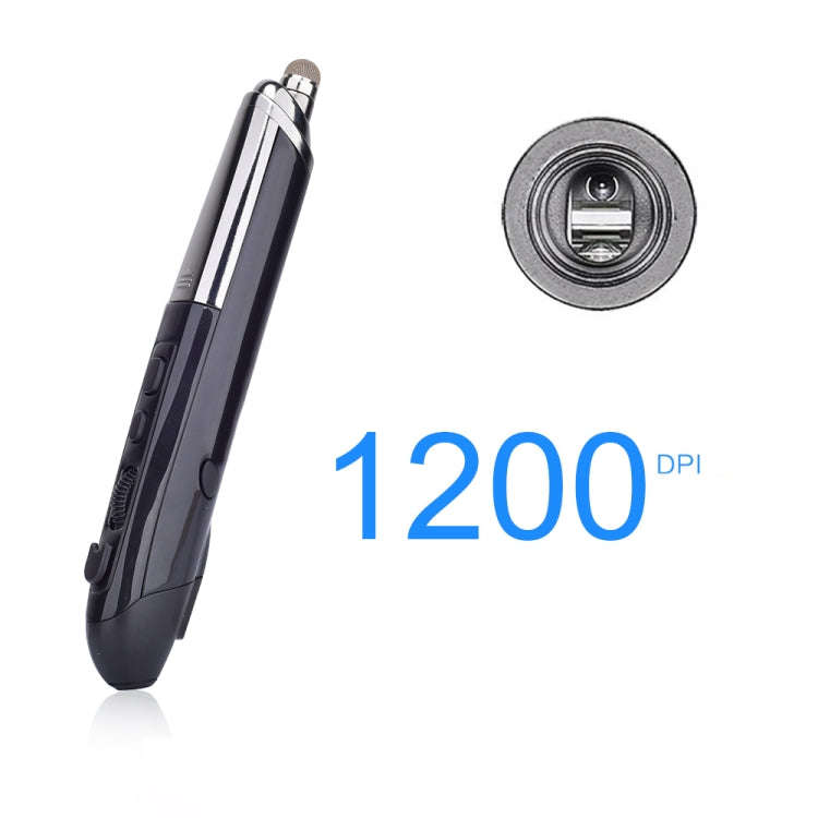 PR-08 1600DPI 6 Keys 2.4G Wireless Electronic Whiteboard Pen Multi-Function Pen Mouse PPT Flip Pe...